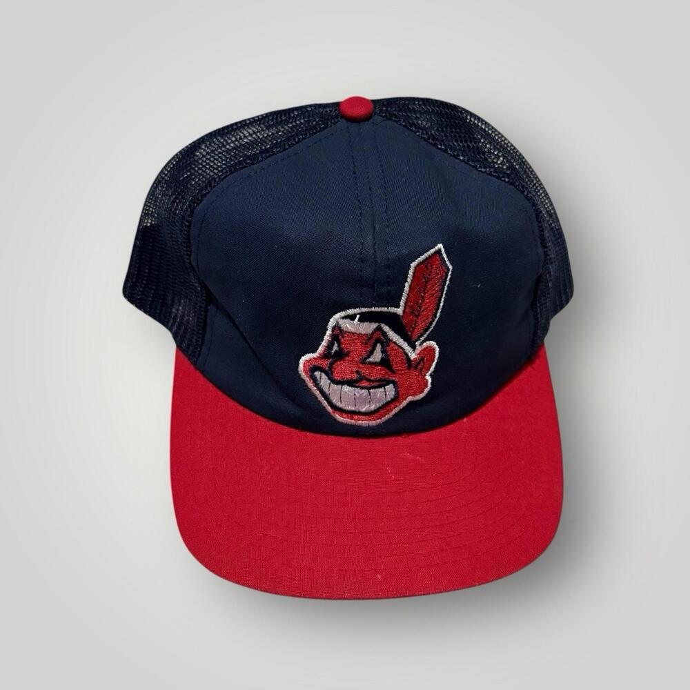 Vintage Cleveland Indians MLB Trucker Hat M/L Men’s
